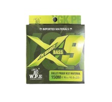 Плетенка W.P.E X9 Bass 0.16mm 150m